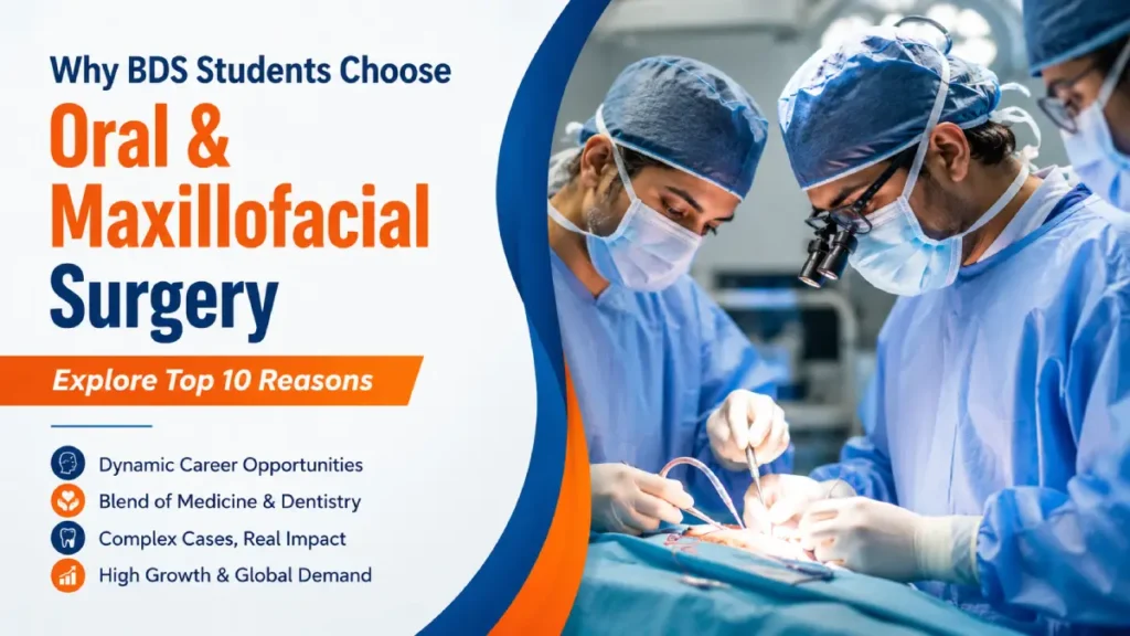 BDS colleges in Delhi NCR offering Oral and Maxillofacial Surgery specialization with hands-on surgical training and career-focused dental education.