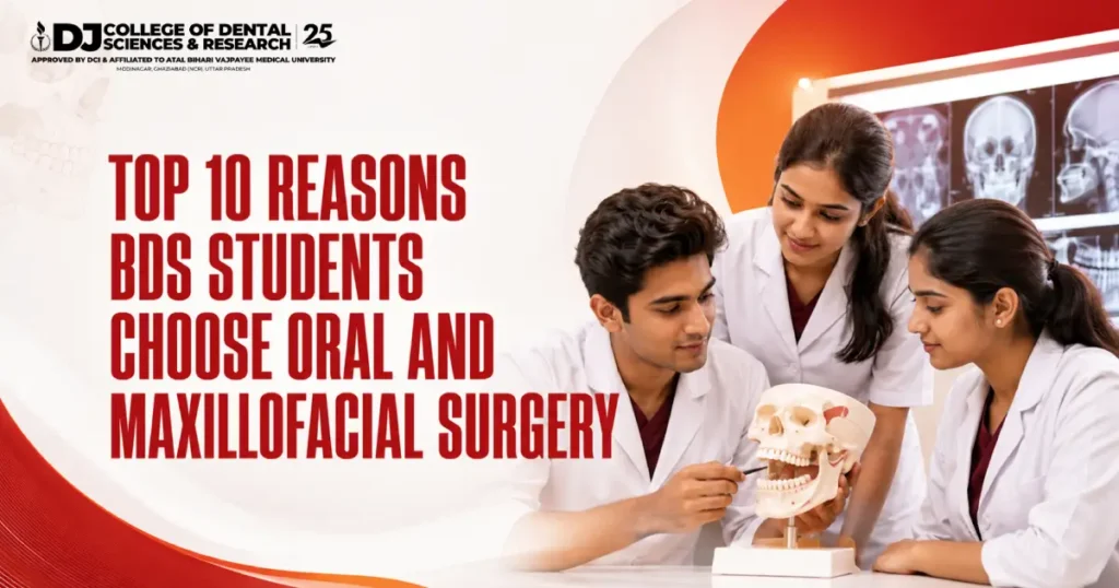 BDS colleges in Delhi NCR offering Oral and Maxillofacial Surgery specialization with hands-on surgical training and career-focused dental education.