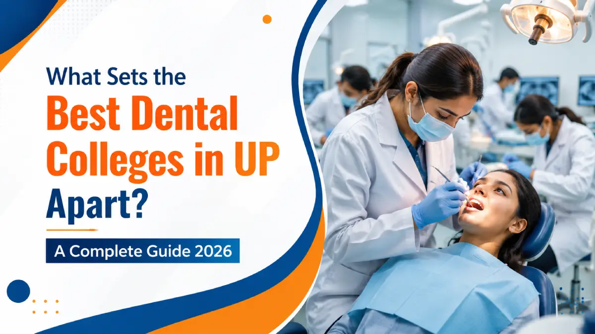 Students receiving hands-on clinical training in a modern dental laboratory, highlighting the advanced infrastructure, practical learning environment, and academic excellence offered by private dental colleges in UP.